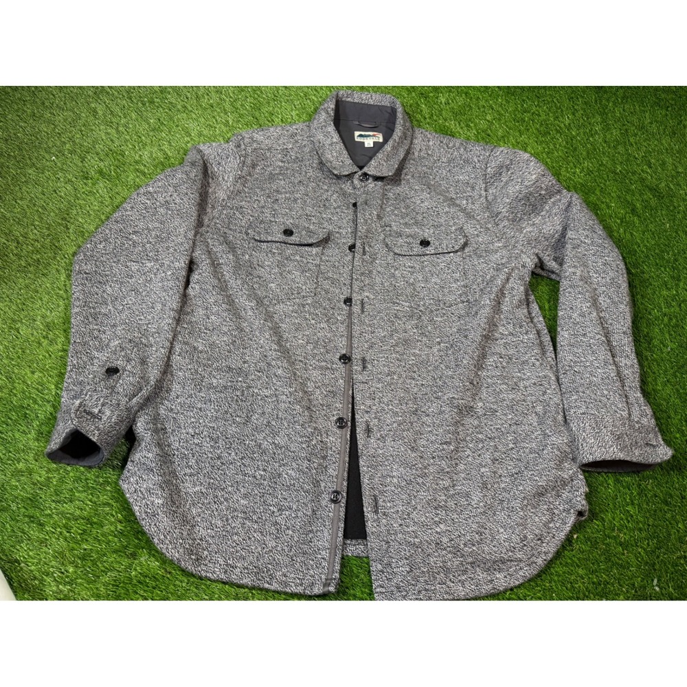 EDGEVALE The North Coast Shirt Jacket Men XL Grey‎ Made in USA